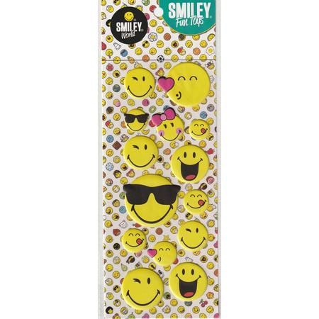 Smiley Emoji 3d Stickers | 1 Stickervel 22 x 10 cm | 14 stickers